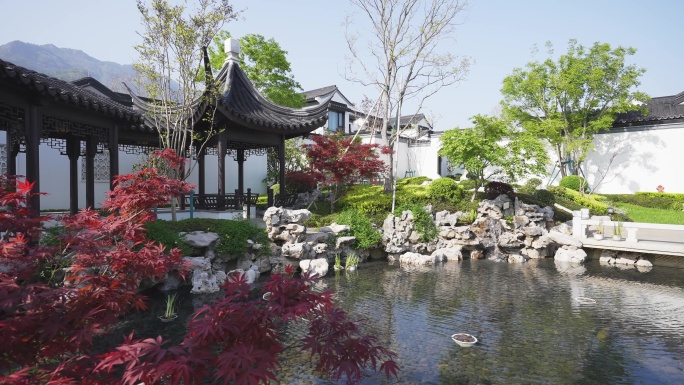 中式园林庭院建筑