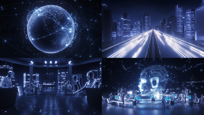 人类科技发展工业革命AI人工智能片头