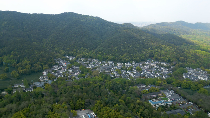 山区村庄小镇航拍