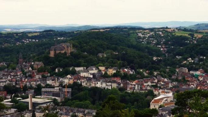 德国黑森州马尔堡的城市景观和地标