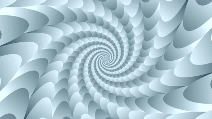 抽象单色圆度螺旋催眠背景动画