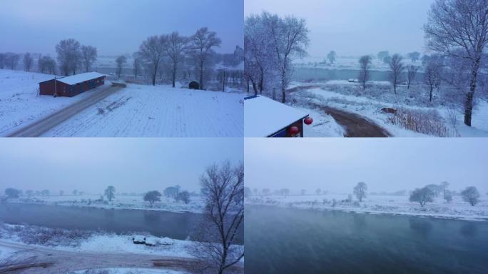 中国吉林雾凇岛雪景