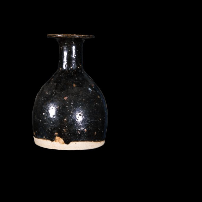 带通道窑变摇铃尊