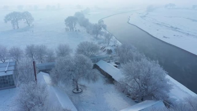 中国吉林雾凇岛雪景