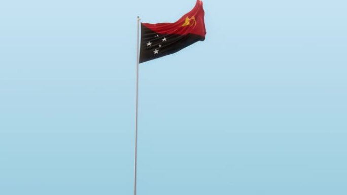 带有Alpha和不同运动角度的背景的巴布亚新几内亚国旗