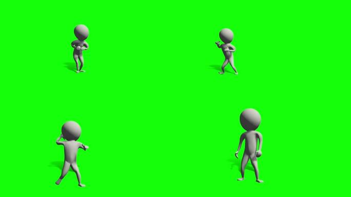 3DCG人体运动CG动画掷球