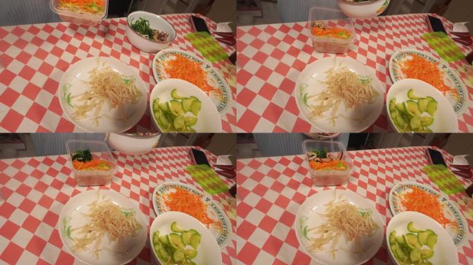 饭盒打包石锅拌饭食材各种蔬菜装饭盒(5)