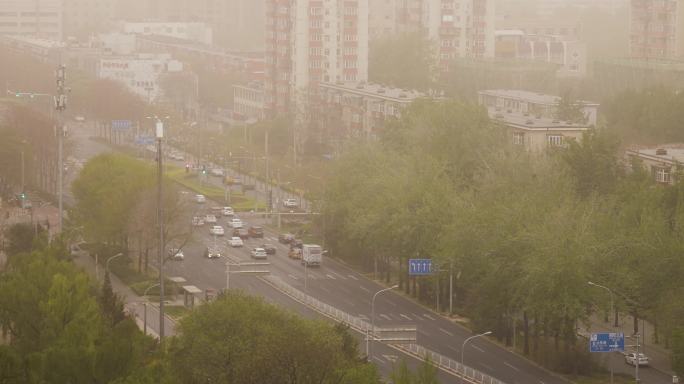 【4K】雾霾下的北京城