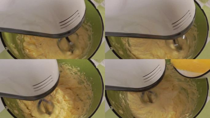 搅拌器打发乳化黄油 (2)