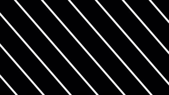 计算机通过倾斜条纹生成白色到黑色。抽象背景的3d渲染