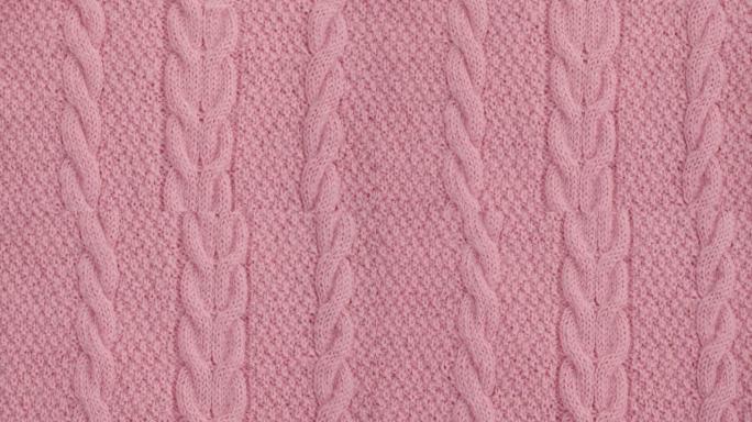 粉色羊毛针织面料