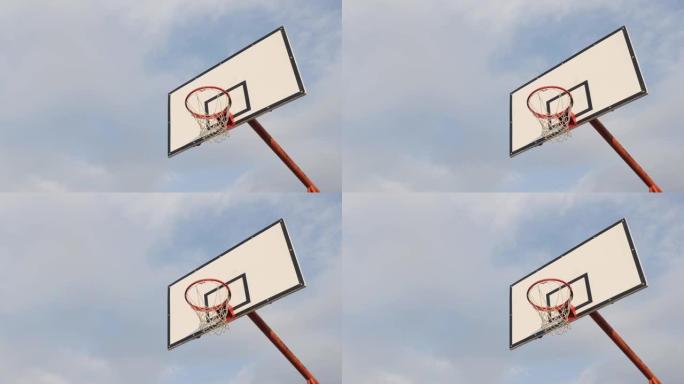 篮球架，篮板4k镜头