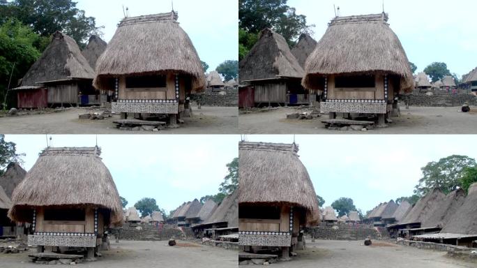潘横跨山区的印尼传统村庄