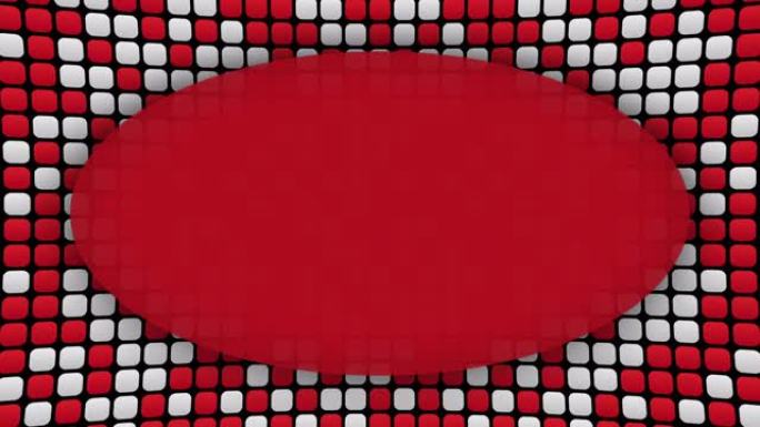 白色和红色矩形框架动画背景