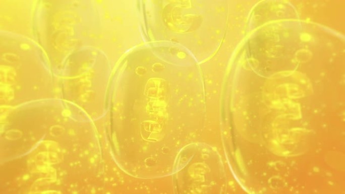 欧米茄-3金黄色背景特效素材精华素