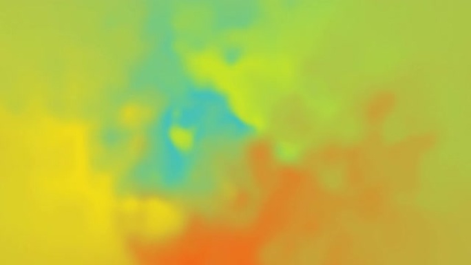 4k蓝黄绿橙色霓虹灯渐变，移动抽象模糊背景