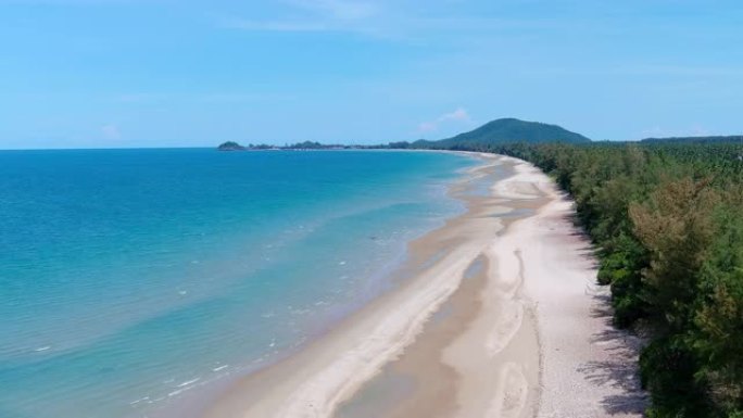 泰国Bangsaphan Prachuapkirikhan的Bo Thong Lang岛鸟瞰图