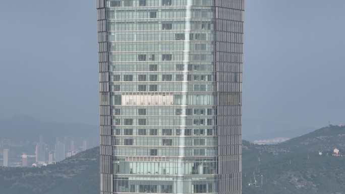 济南汉峪金谷航拍地标建筑白天