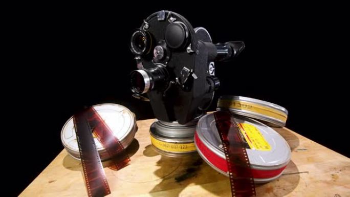 35毫米电影胶片相机，带4K卷轴/罐/摄影/运动滑块运动