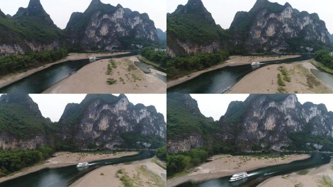 中国广西桂林阳朔漓江日出