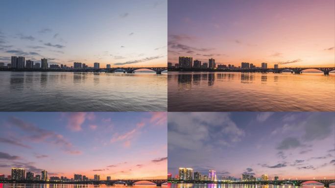 北江河的黄昏时刻