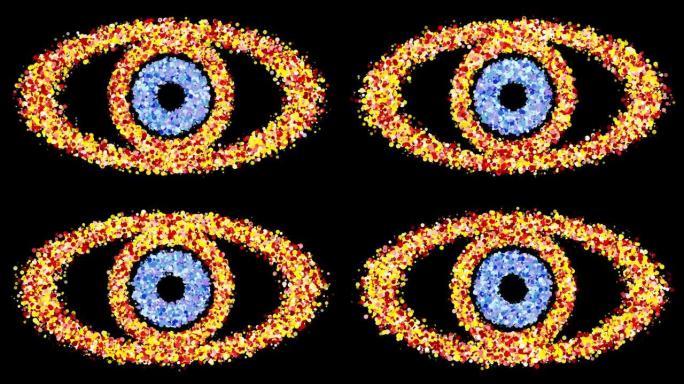 彩色催眠眼。