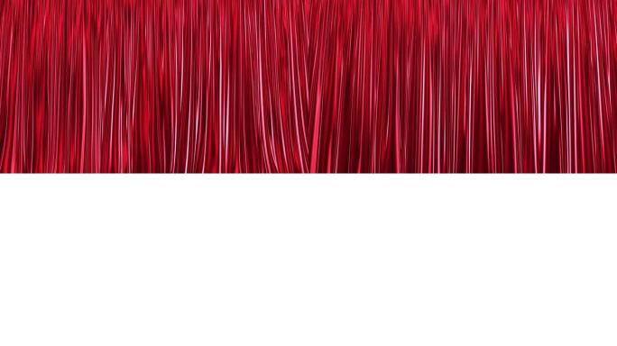 红色窗帘3D动画