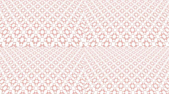 图形视频图案，具有向上倾斜和移动的几何图形。