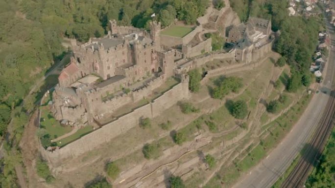 赖兴斯坦城堡快速运动无人机拍摄