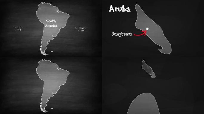 阿鲁巴岛地图