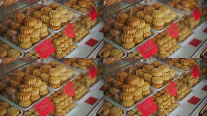 在东马美里一家著名的饼干和饼干工厂出售的最终产品，该工厂专门生产不同的月饼