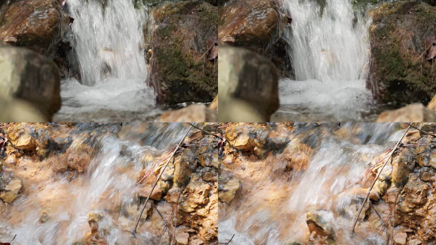 喷泉瀑布小溪实拍镜头