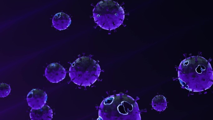紫外线杀菌病毒消亡动画素材
