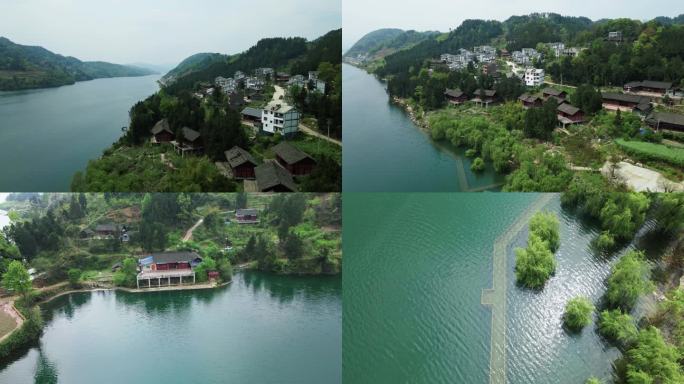 乌江河流美景航拍