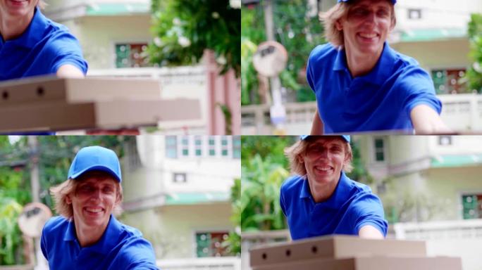 发送微笑的男人的肖像