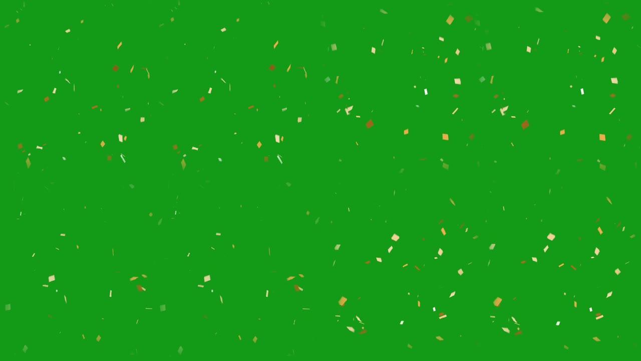 飘带粒子绿屏运动图形
