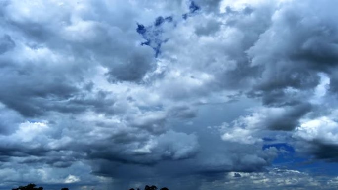 暴风云时间流逝积雨云云雾云层