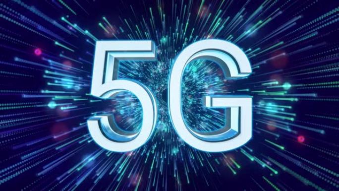 5G-抽象速度到互联网-可循环元素-4k分辨率