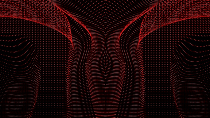 【4K时尚背景】红黑虚幻动态点线连动变化