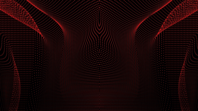 【4K时尚背景】红黑虚幻动态点线连动变化