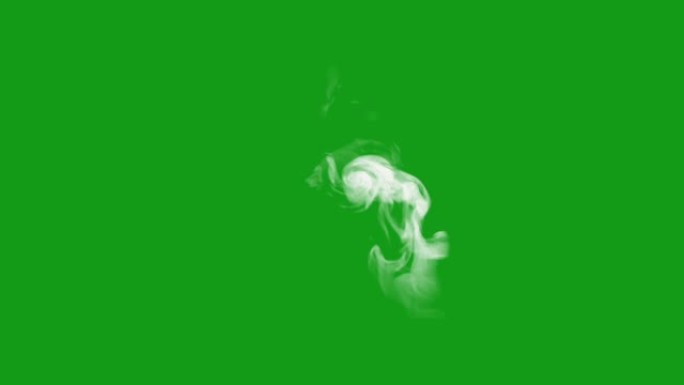 白烟绿屏运动图形抠绿抠蓝绿幕可抠像烟气升