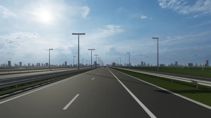 灵宝市公路上的标牌股票视频指示中国城市入口的概念