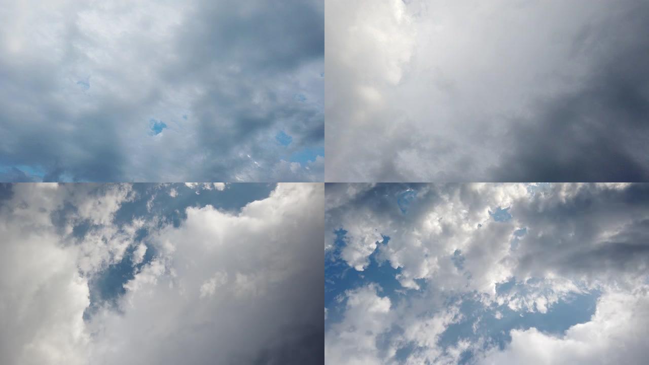 天空中的云。夏天拍摄。