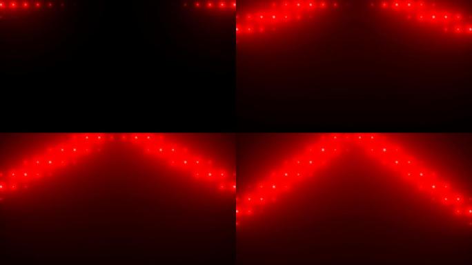 红色VJ灯闪烁聚光灯墙