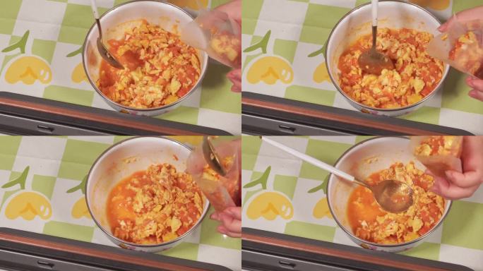 密封袋打包西红柿炒鸡蛋番茄鸡蛋封口(4)