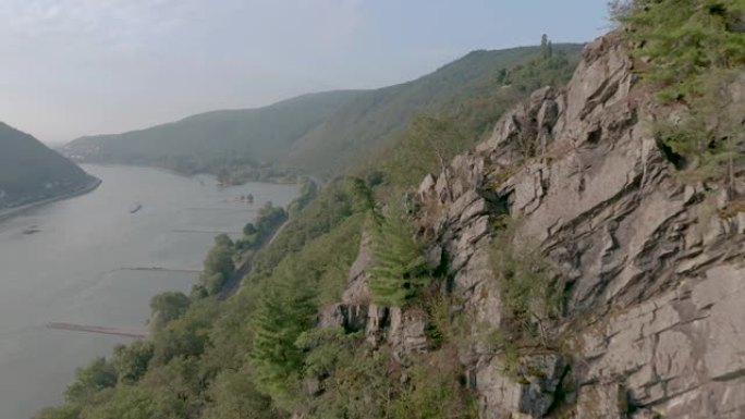 莱茵河与夏季空中景观