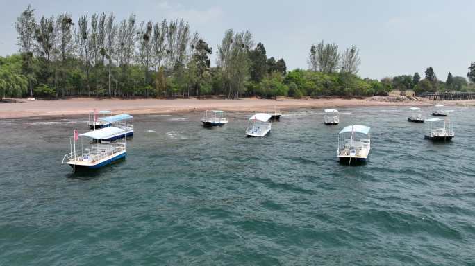 航拍抚海湾湿地公园