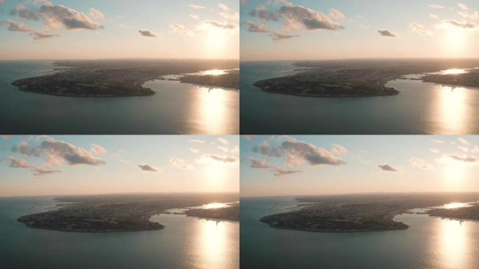 鸟瞰图伊斯坦布尔历史半岛。土耳其的4k镜头