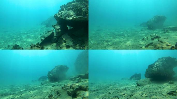 菲律宾巴拉望科伦的水下录像