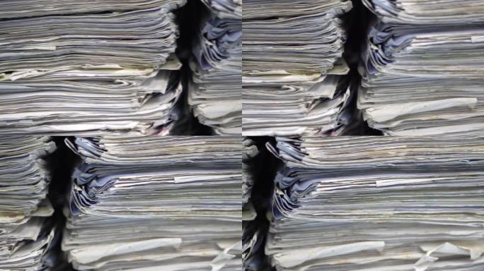 成堆的纸质文件办公桌办公室，业务报告文件，业务概念。